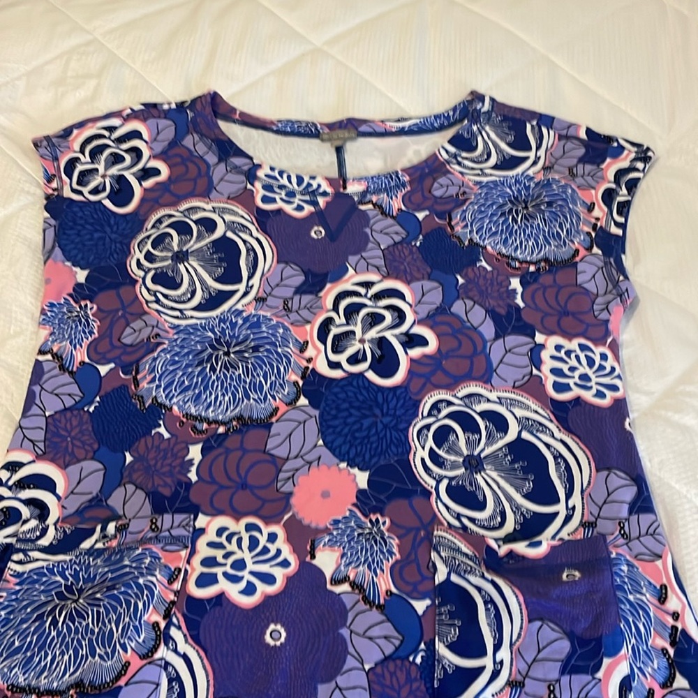 Purple Flowered Talbots Dress